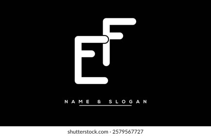 FE, EF Abstract Letters Logo Monogram