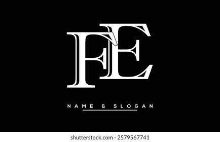 FE, EF Abstract Letters Logo Monogram