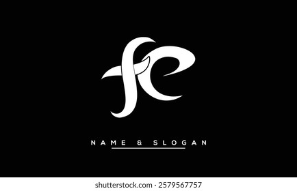 FE, EF Abstract Letters Logo Monogram