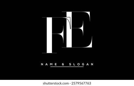 FE, EF Abstract Letters Logo Monogram