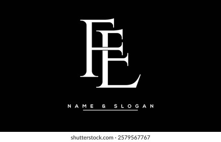 FE, EF Abstract Letters Logo Monogram