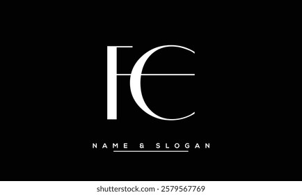 FE, EF Abstract Letters Logo Monogram