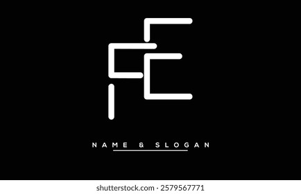 FE, EF Abstract Letters Logo Monogram