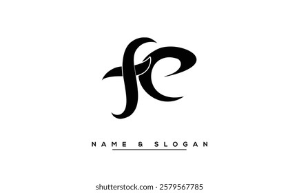 FE, EF Abstract Letters Logo Monogram