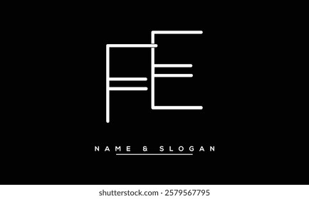 FE, EF Abstract Letters Logo Monogram