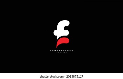 FE EF F AND E Abstract initial monogram letter alphabet logo design