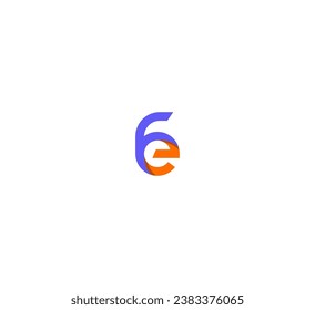 FE, EF letter logo design template elements. Modern abstract digital alphabet letter logo.