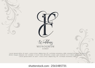 FE EF wedding monogram logo