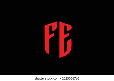 FE elegant logo with initials for company -vector