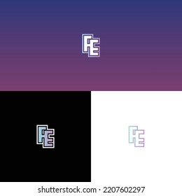 FE Esport Gaming Initial Logo Design