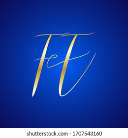 FE. F and E, Beauty vector initial logo, handwriting logo of initial signature, wedding, fashion, jewelry,  with creative template for any company or business.