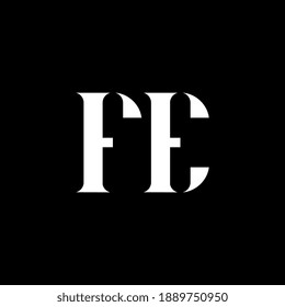 FE weiße Farbe einfach und sauberes Logo.
