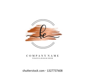 FE handwriting initial  logo vector