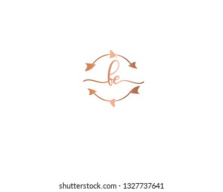 FE handwriting initial  logo vector