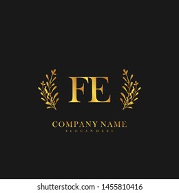 FE Initial beauty floral logo template