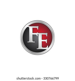 FE initial circle logo red