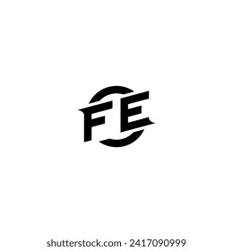 FE initial game logo, banner design for your e-sports or streaming team