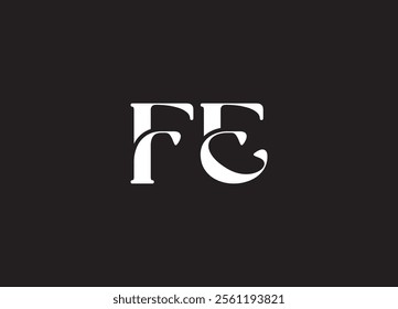 FE initial letter logo design and minimalist logo
