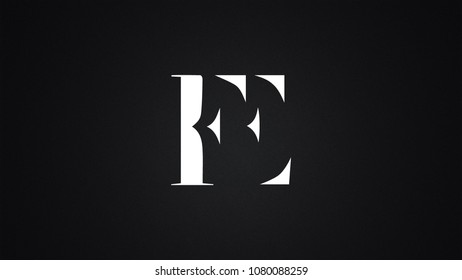FE Letter Logo Design Template Vector