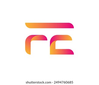 fe letter logo. fe logo design vector illustration