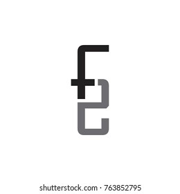 FE letter logo design vector