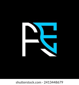 FE letter logo vector design, FE simple and modern logo. FE luxurious alphabet design  