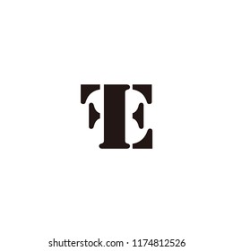 fe letter vector logo