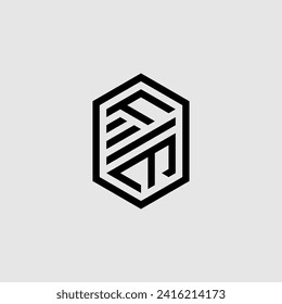 FE line geometric monogram with high quality professional design that will print well