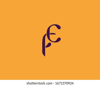 FE link letters logo design