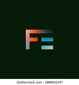 FE logo for branding. Colourful trendy background.