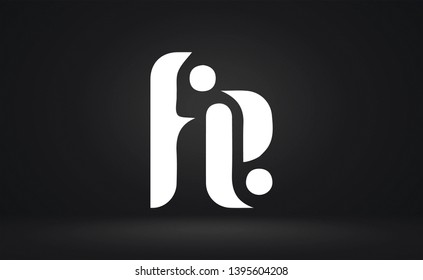 FE logo design template vector illustration