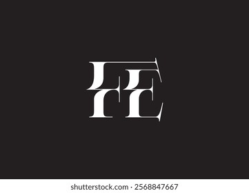 FE Logo Design Template Vector Graphic Branding Element.
