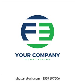 FE LOGO design vector for business logos and web logos