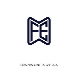 FE Logo design vector template