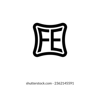 FE Logo design vector template
