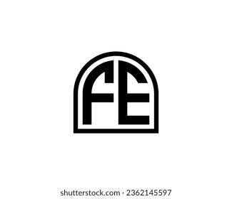 FE Logo design vector template