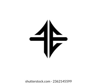 FE Logo design vector template