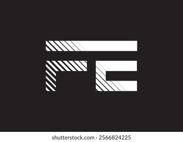 FE logo desing and monogram logo
