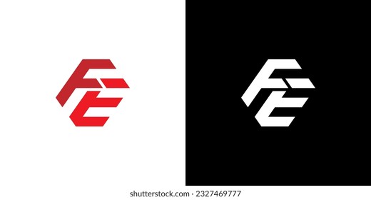 FE Logo, FE Monogram, Initial FE Logo, Letter FE Logo, modern, Icon, Vector