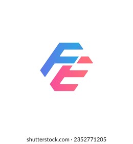 FE Logo, FE Monogram, Initial FE Logo, Letter FE Logo, Creative Icon, vector