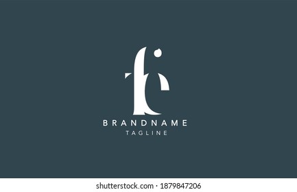 FE Lowercase Letter Initial Icon Logo Design Vector Illustration