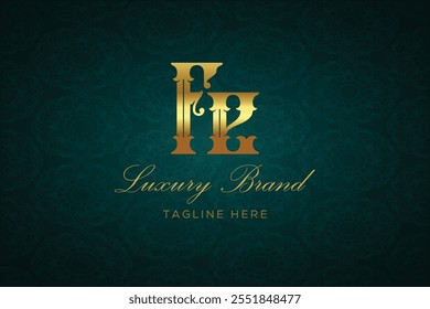 FE LUXURY LETTER LOGO DESIGN. It is a luxury letter monogram logo, this logo is made by combining two letters