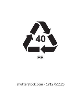 FE mark icon symbol sign vector