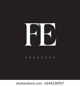 FE Monogram Logo Minimal Elegant Letter mark for Luxury, Fashion   Creative Brands	
