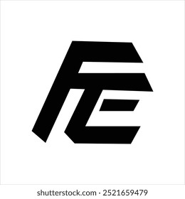 Fe monogram logo Royalty Free Vector Image - VectorStock