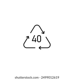 FE plastic symbol icon vector. EPS 10 editable vector