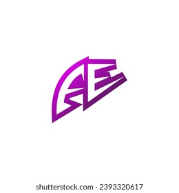 FE Premium emblem logo initial esport and gaming design concept