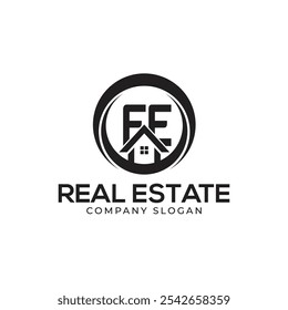 FE Real Estate Logo template