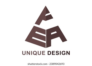 FEA, FE logos. Abstract initial monogram letter alphabet logo design