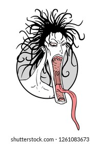 fear face illustration